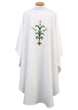 Easter Lilies Chasuble | Buy Easter Chasubles | Priest Chasubles for Easter | Easter Vestments for Sale