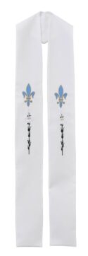 Fleur de Lis Clergy Stoles | Fleur de Lis Deacon Stoles | Baptismal Preaching Stoles | Men's Clergy Overlay Stoles  | Men's Deacon Stoles