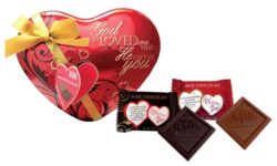 God So Loved Me Heart Scripture Candy Tin