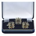 Shop Jerusalem Cross Cufflink Set | Christian Cufflinks for Men