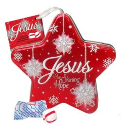 Jesus Christmas Star Scripture Candy Tin