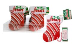 Jesus Scripture Candy Cane Stocking Tin Case