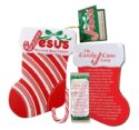 Jesus Scripture Candy Cane Stocking Tin