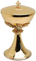 Communion Host Ciborium with Filigree design 175 Host Cap