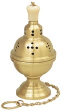 One Chain Church Censer and Boat | Brass Church Censers and Boat | Buy Church Incense Burners