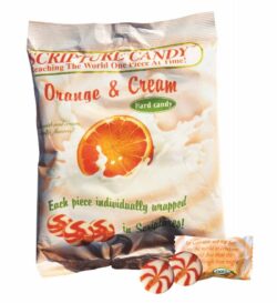 Orange & Cream Scripture Candy Bag