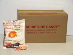 Orange & Cream Scripture Candy Case