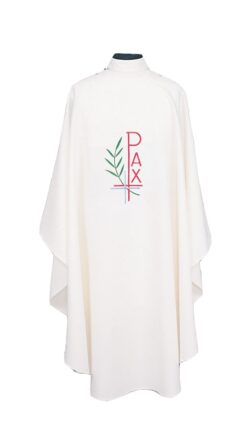 Pax Cross Chasuble | Alpha Omega Chasubles | Priest Chasubles for Sale | Buy Clergy Vestments