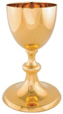 Plain Gold Communion Chalice 16 oz.  | Traditional Catholic Chalices for Sale | Beautiful Communion Chalices