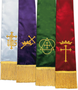 Satin Pulpit Clergy Stoles Set