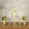 Budded Cross Altar Cross Set