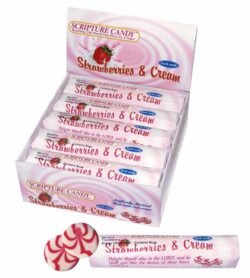 Strawberries & Cream Scripture Candy Rolls