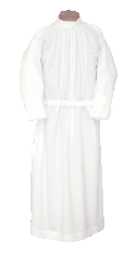 Traditional Plain Clergy Alb with Stand Up Collar | Shop Clergy Albs for Sale | Deacon Albs | Albs for Catholic Priests | Albs for Ministers