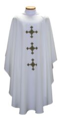 Triple Decorative Cross Clergy Chasuble | Vestments and Chasubles | Priest Chasubles | Buy Lenten Clergy Vestments