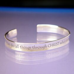I Can Do All Things Christian Cuff Bracelet