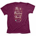 Cherished Girl Womens T-Shirt Jewels