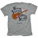 Cherished Girl Womens T-Shirt Sings Guitar