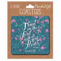 Cherished Girl Trust In The Lord Drink Coasters