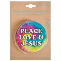 Kerusso Peace Love & Jesus Auto Coaster