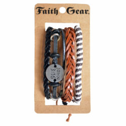 Faith Gear John 3:16 Multi Mens Bracelet