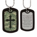 Faith Gear Digital Camo Cross Dogtag Necklace