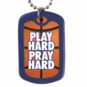 Faith Gear Play Hard Pray Hard Dogtag Necklace