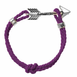 Faith Gear Arrow Womens Bracelet Plum
