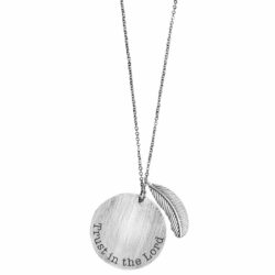 Faith Gear Circle Trust In The Lord Womens Necklace