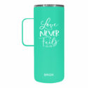 Kerusso Love Never Fails 22 oz Stainless Steel Tumbler With Handle