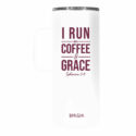 Kerusso Run On Coffee 22 oz Stainless Steel Tumbler With Handle