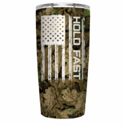 Kerusso Hunting Camo Flag 20 oz Stainless Steel Tumbler