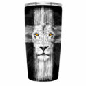 Kerusso Lion Cross 20 oz Stainless Steel Tumbler