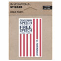 HOLD FAST Censored Speech Flag Sticker