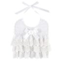 Baptismal Bib with Lace -Pkg of 4