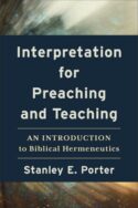 9781540966377 Interpretation For Preaching And Teaching