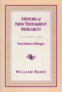 9780800626266 History Of New Testament Research Volume One