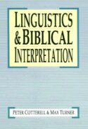 9780830817511 Linguistics And Biblical Interpretation
