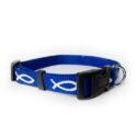 720011900105 Blue Non Padded Ichthus Collar Small