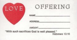 9780805407549 Love Offering Offering Envelopes