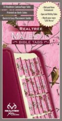 9781633261297 Majestic Bible Tabs Real Tree Pink Camo