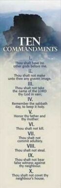 9780805459791 10 Commandments Mt. Sinai Bookmarks