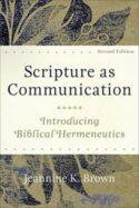 9781540962478 Scripture As Communication