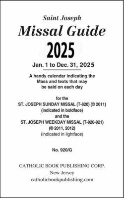 9781958237502 Saint Joseph Missal Guide 2025