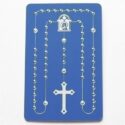 089945438222 Embossed Rosary Card