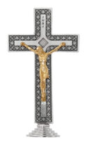 5" TWO-TONE STAND CRUCIFIX BOXED
