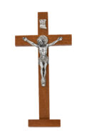 5.5" ST. BENEDICT BROWN STANDING CRUCIFIX BAGGED