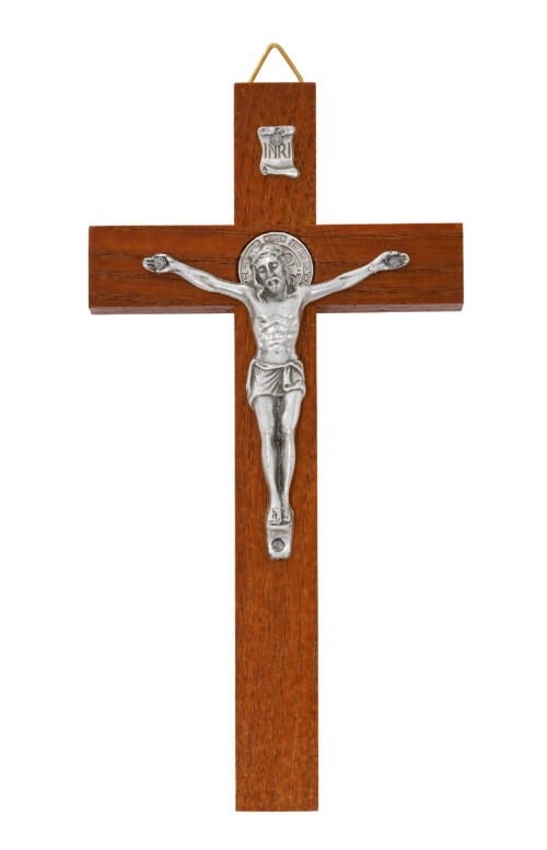 6.25" ST. BENEDICT BROWN CRUCIFIX BAGGED
