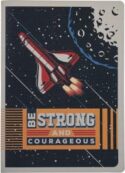 6006937170803 Be Strong And Courageous Blue Space Joshua 1:9 Notebook