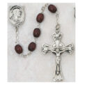 Brown Wood Rosary Boxed