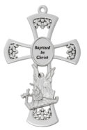 6in Pewter Guardian Angel Cross